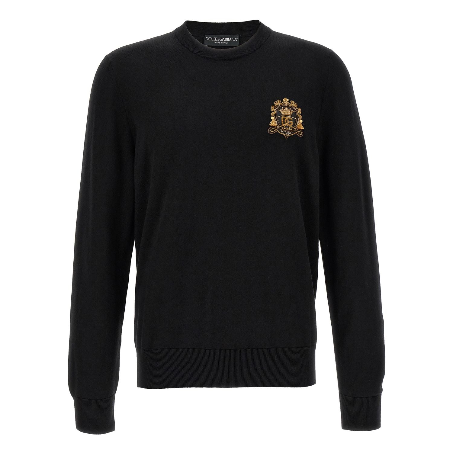 Dolce & Gabbana Black Virgin Wool Cardigan