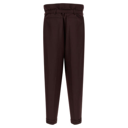 Saint Laurent Purple Wool Casual Pants