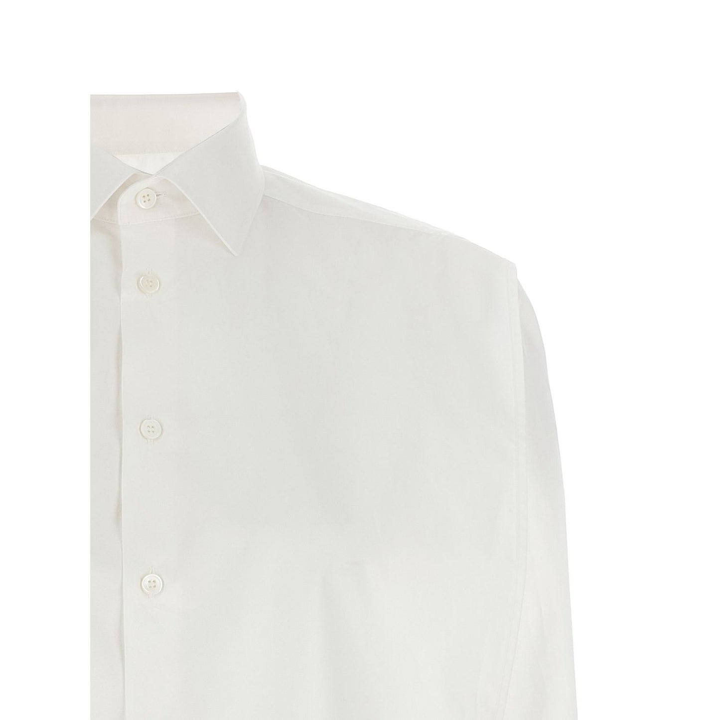 MM6 Maison Margiela White Cotton Blouse