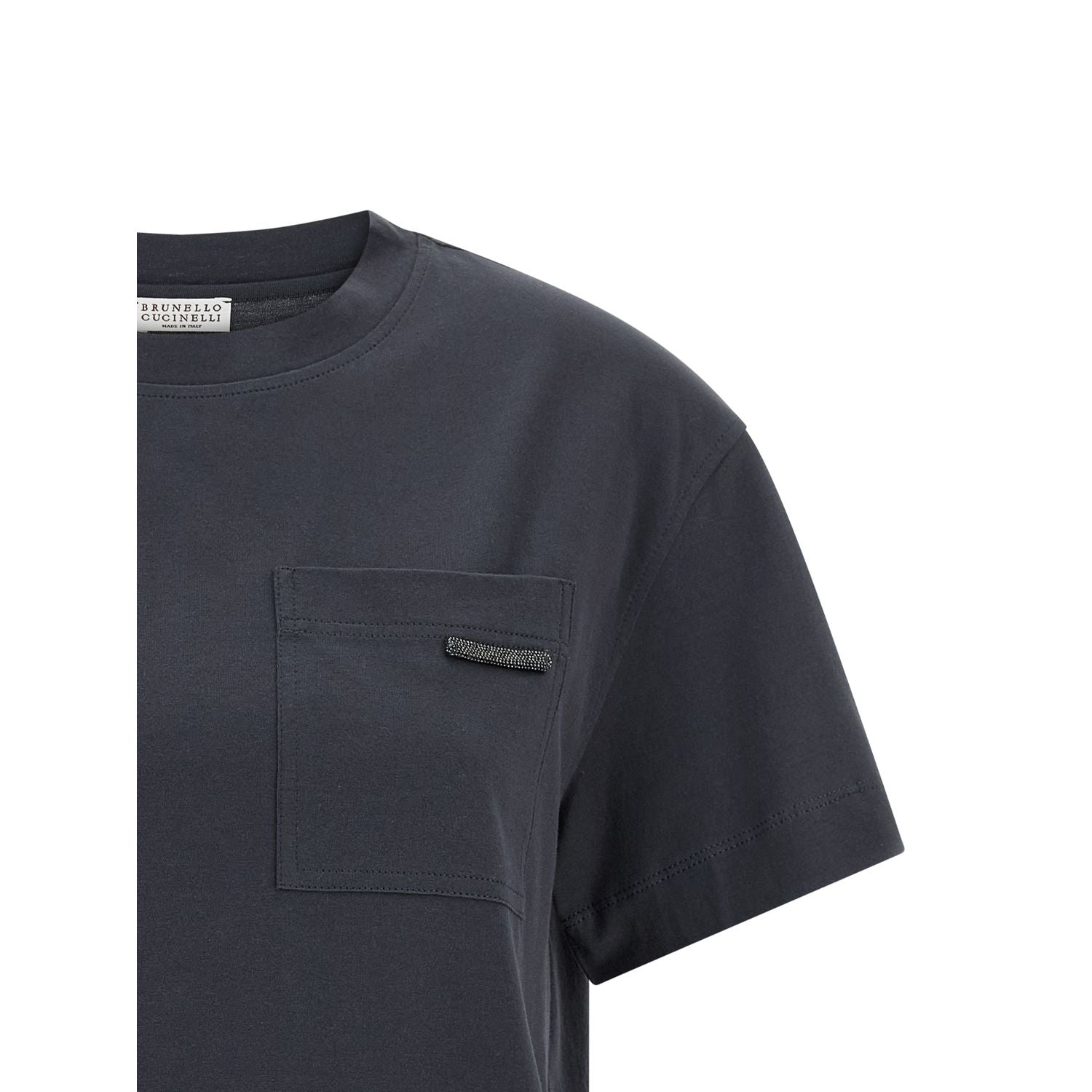 Brunello Cucinelli Blue Cotton T-Shirt