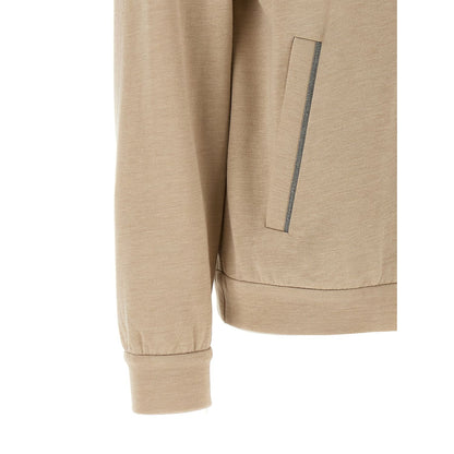 Brunello Cucinelli Beige Cotton Cardigan
