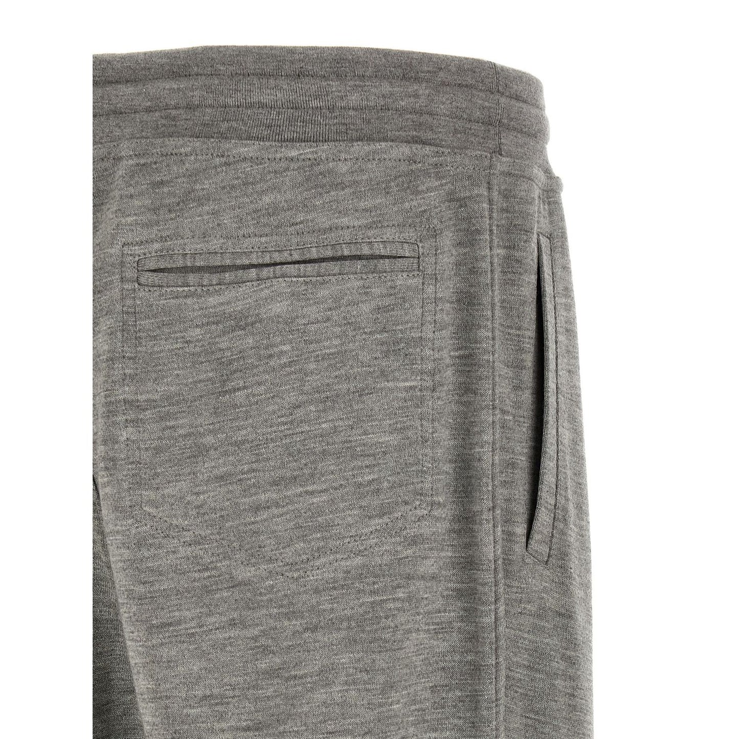 Brunello Cucinelli Gray Cashmere Joggers (Workout Pants)