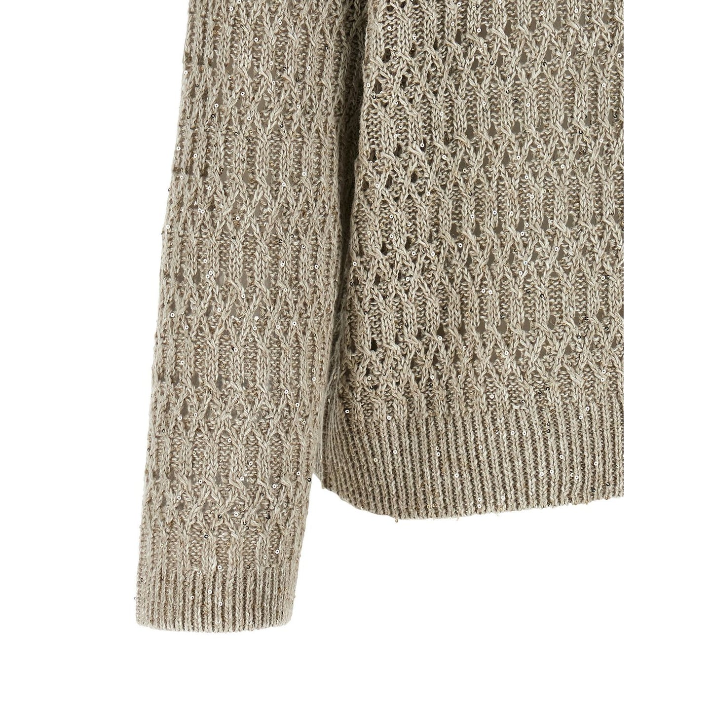 Brunello Cucinelli Beige Linen Cardigan