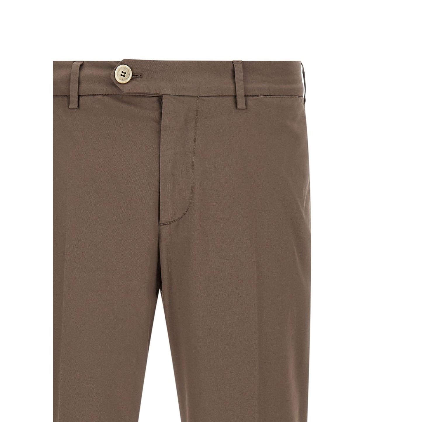 Brunello Cucinelli Beige Cotton Casual Pants