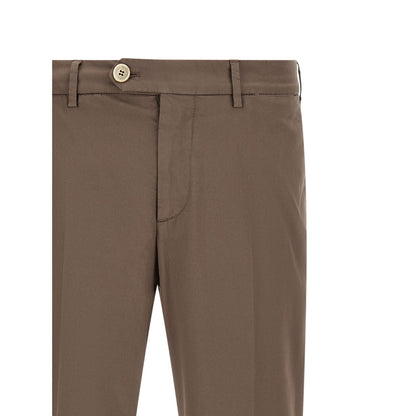 Brunello Cucinelli Beige Cotton Casual Pants