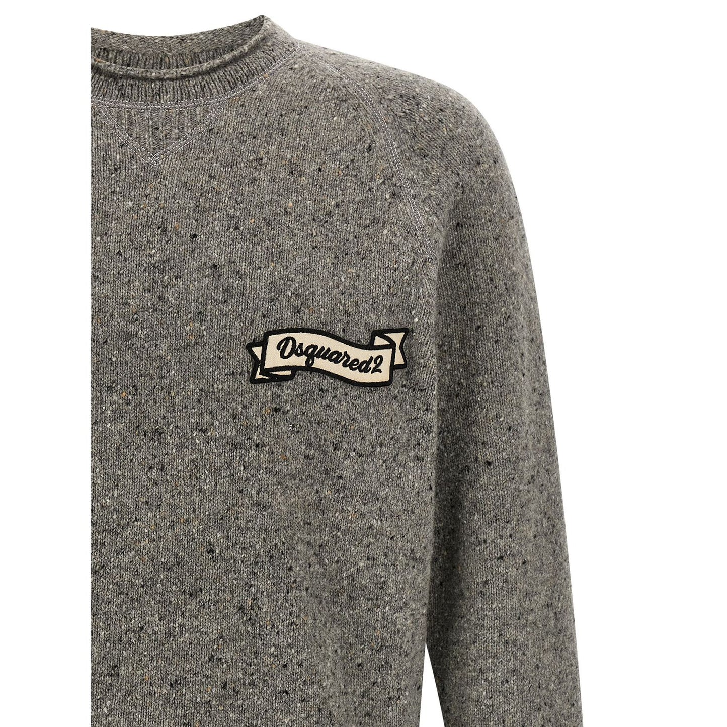 Dsquared² Gray Wool Cardigan