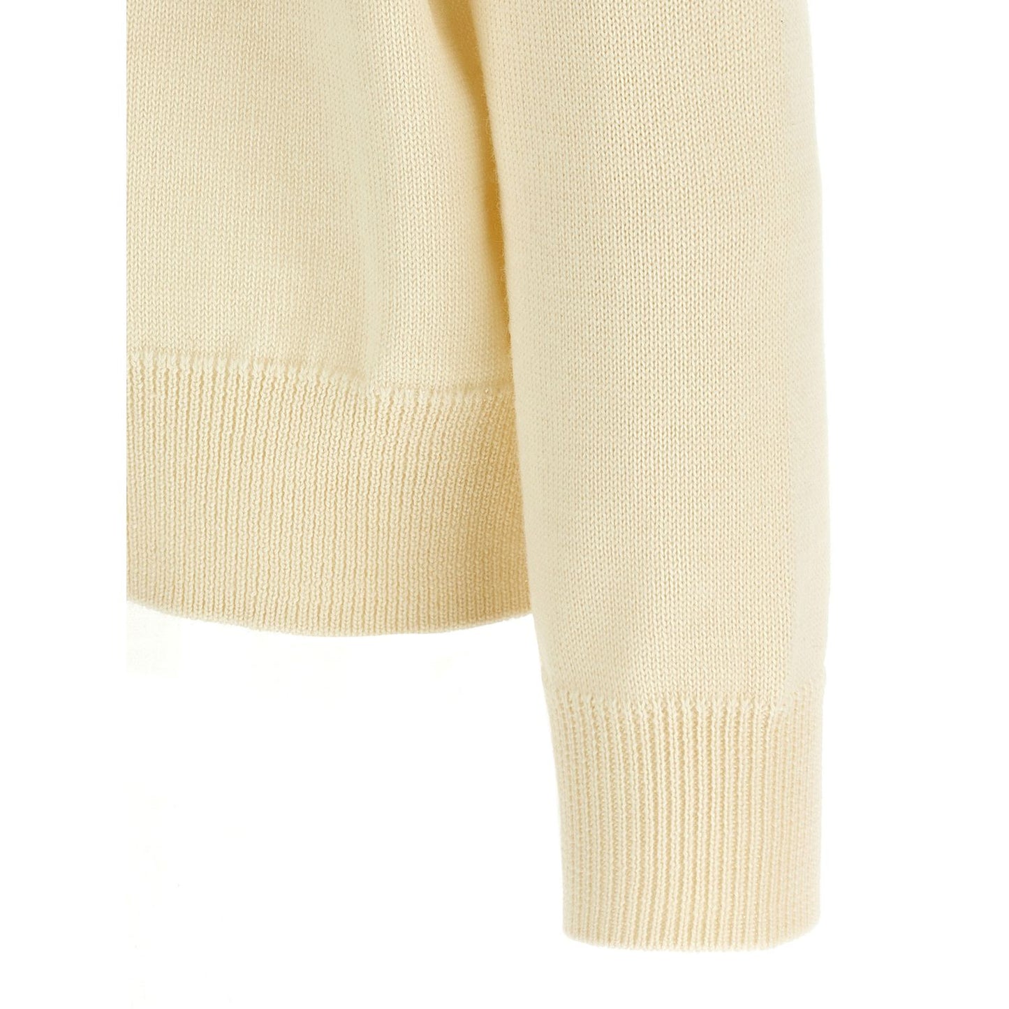 Jil Sander White Wool Cardigan