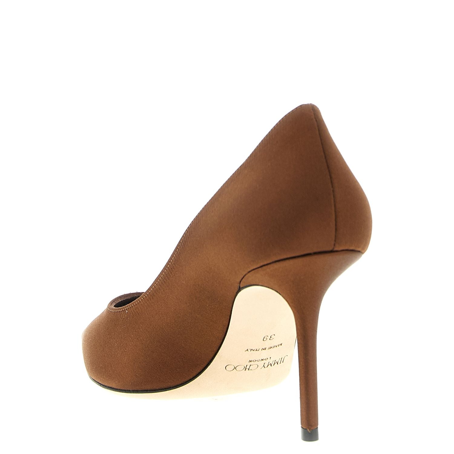 Jimmy Choo Brown Tencel High Heel Pumps