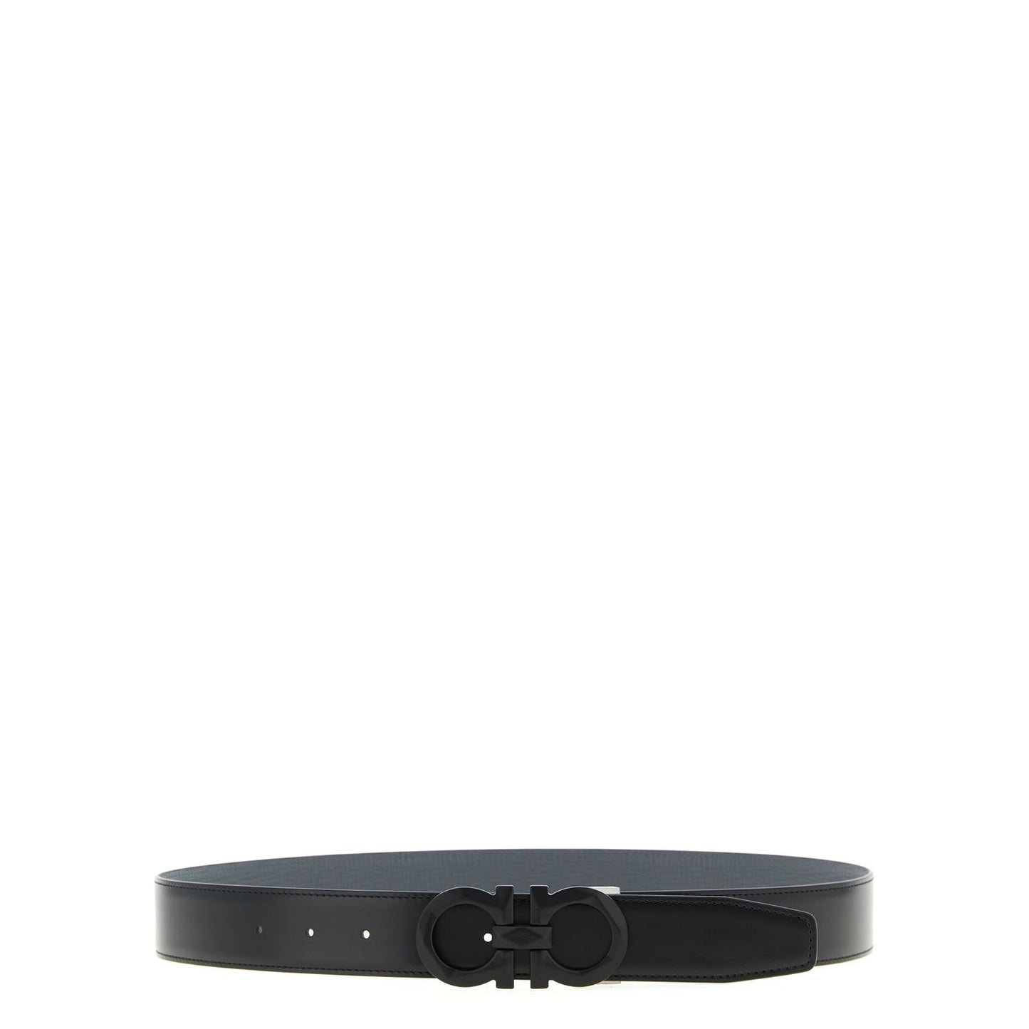 Ferragamo Gray Calfskin Regular Belt