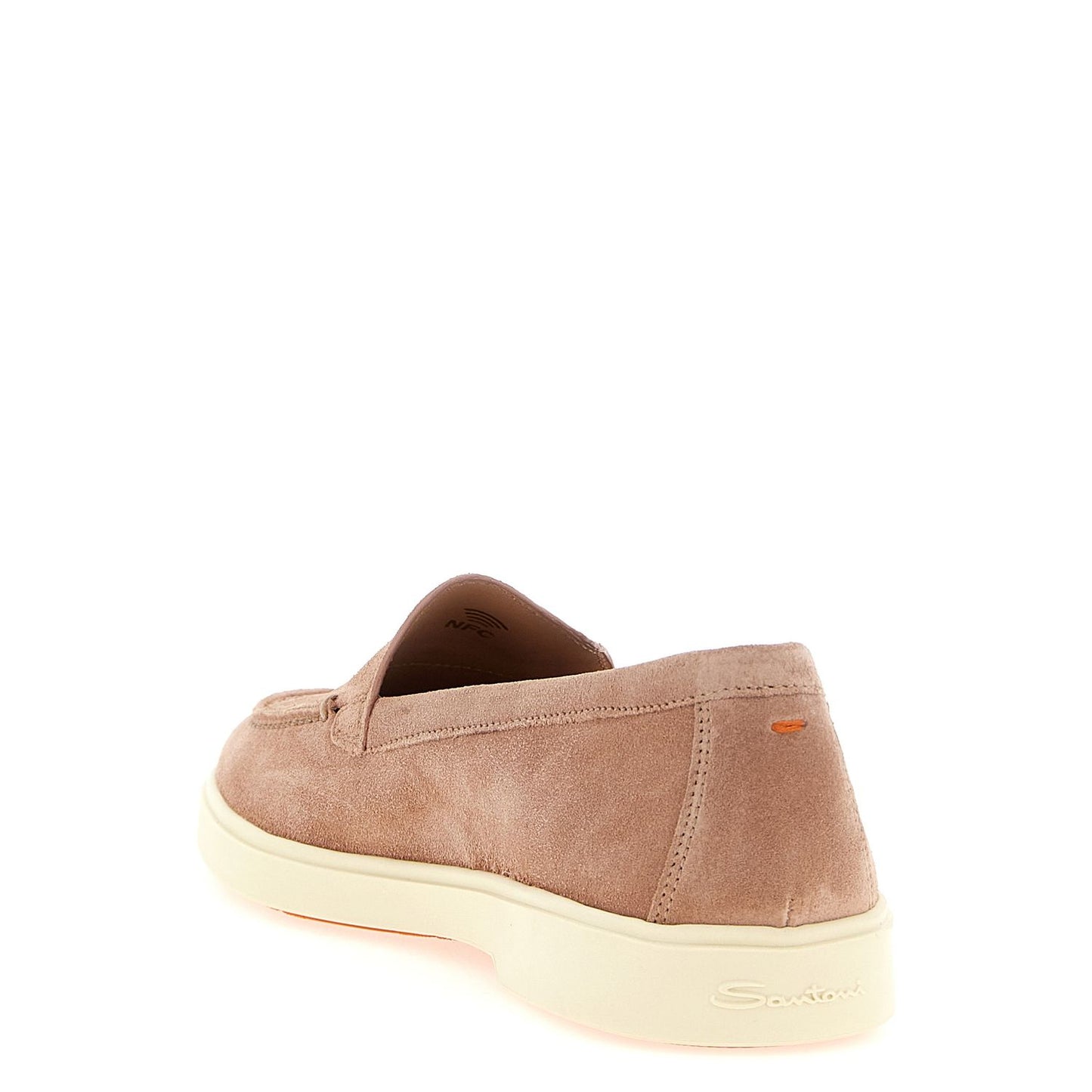 Santoni Multicolor Calfskin Slip-On Loafers