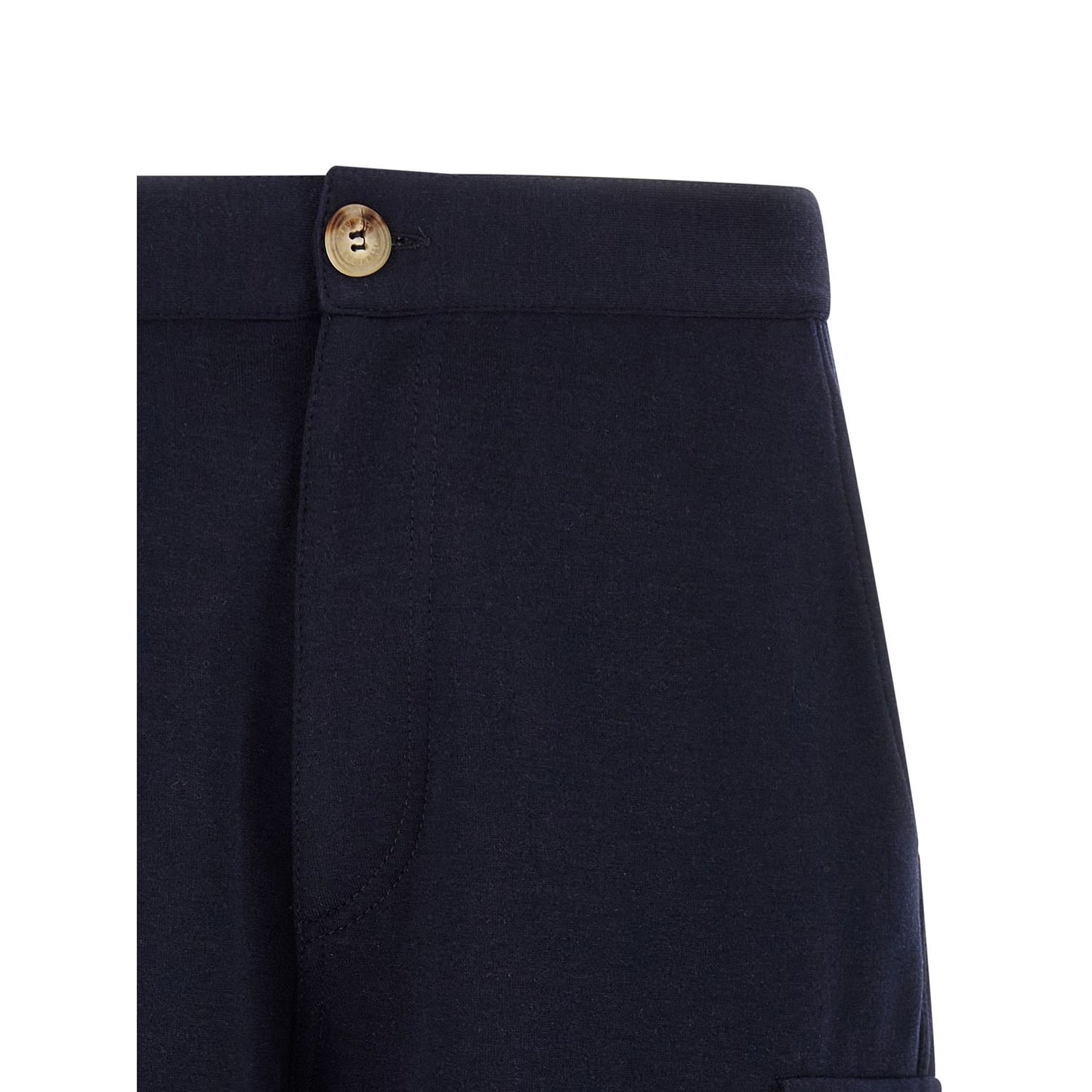 Brunello Cucinelli Blue Cotton Bermuda Shorts