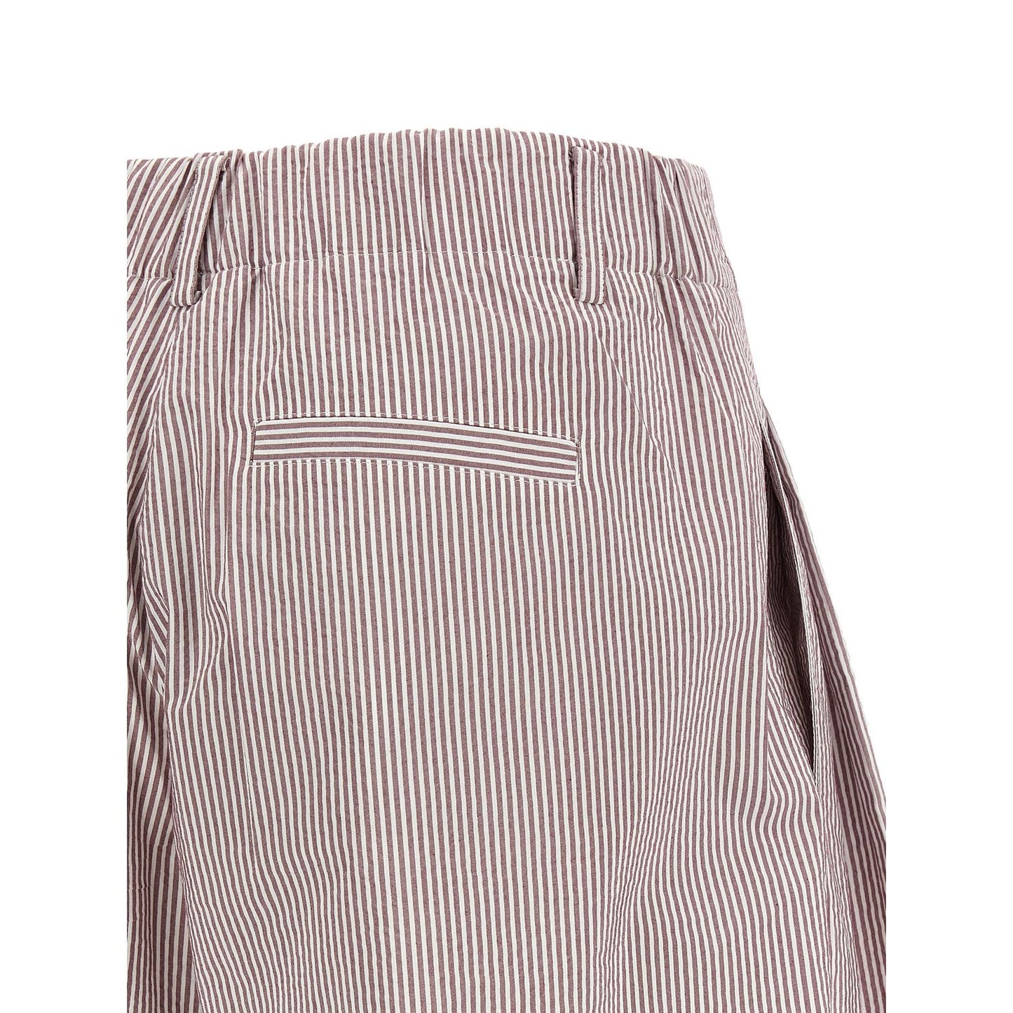 Brunello Cucinelli Multicolor Cotton Bermuda Shorts