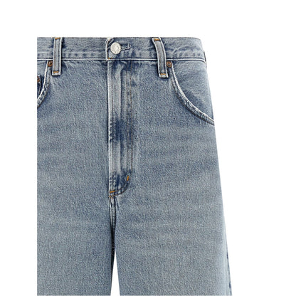 Agolde Blue Cotton Tapered Jeans