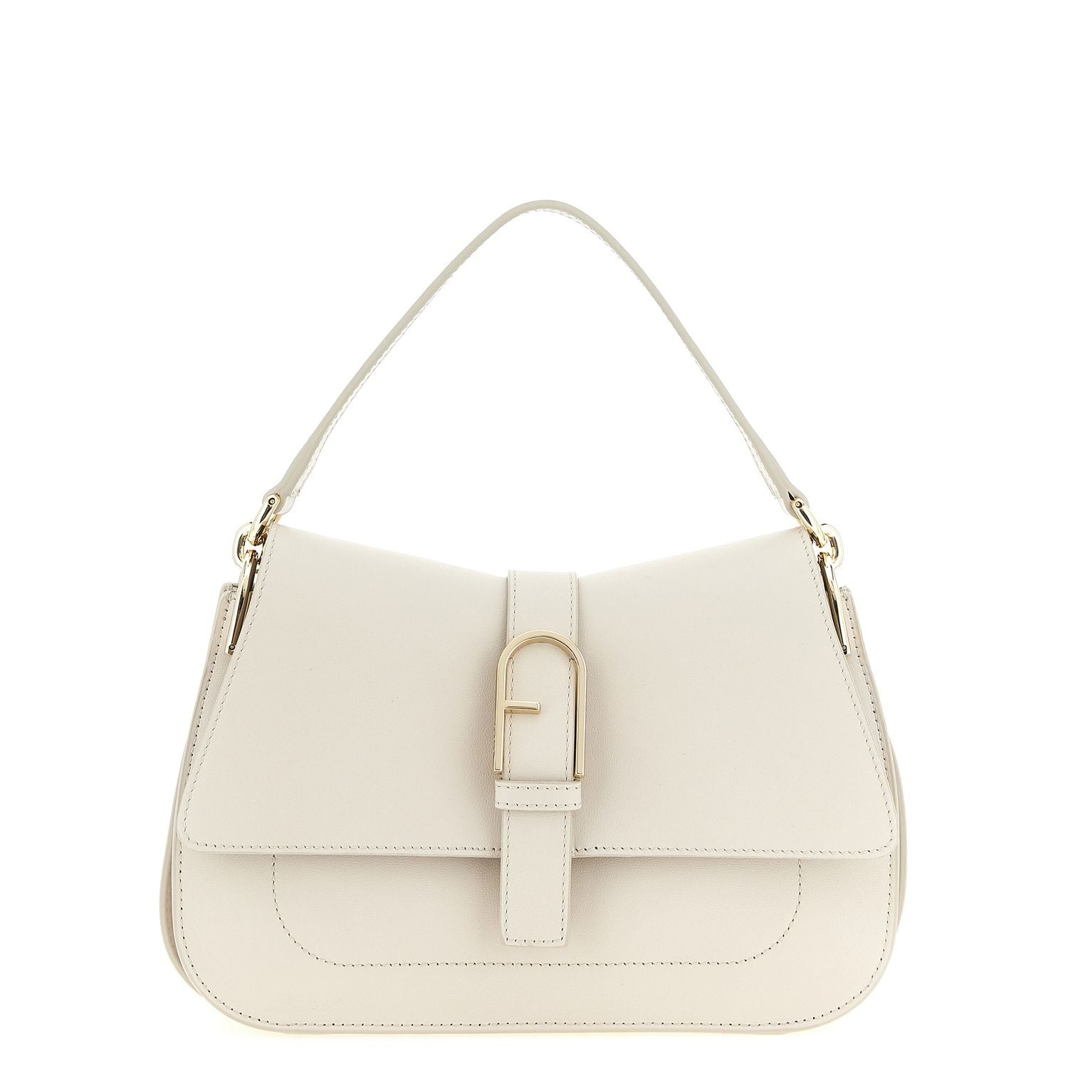 Furla Beige Calfskin Shoulder Bag