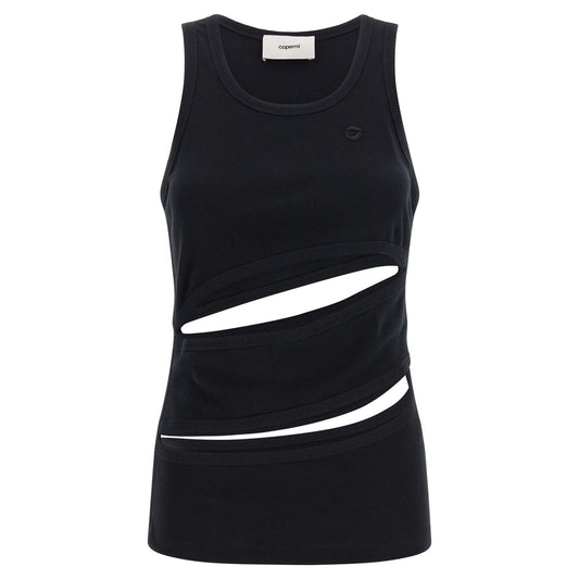 Coperni Black Organic Cotton Tank Tops