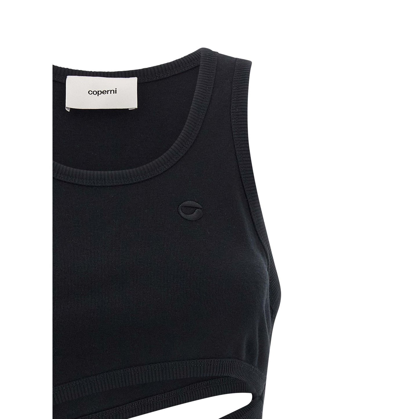 Coperni Black Organic Cotton Tank Tops