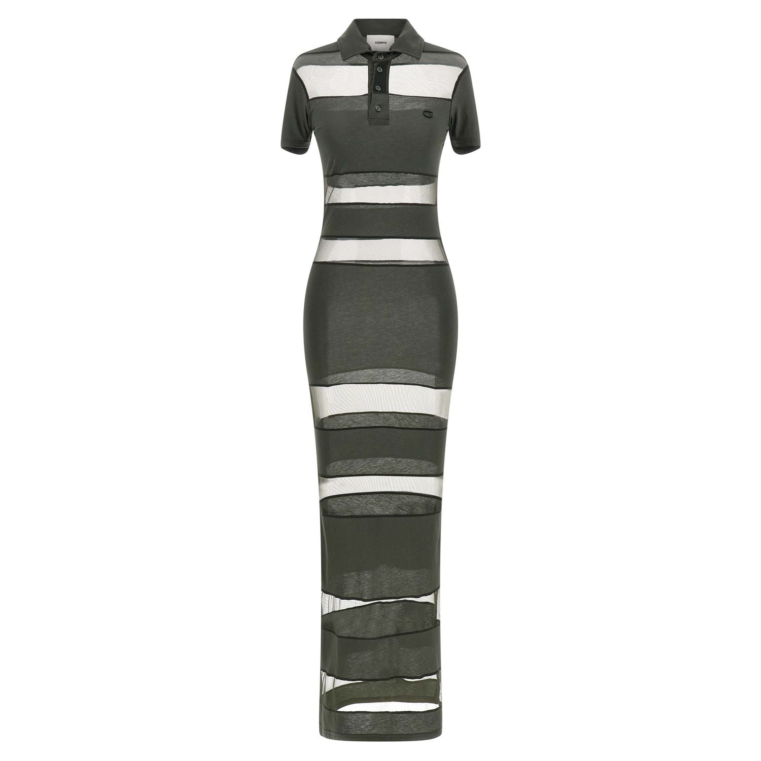 Coperni Bicolor Cotton Long Dress