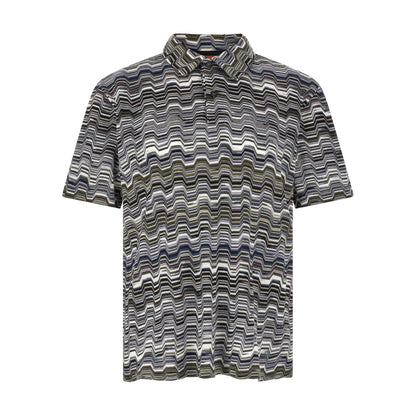 Missoni Bicolor Cotton Polo Shirt