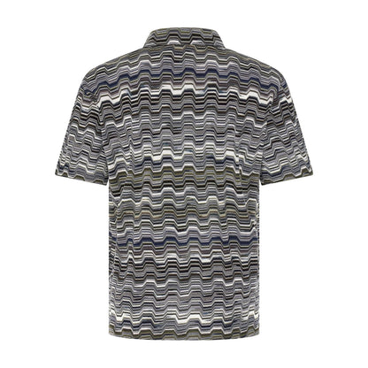 Missoni Bicolor Cotton Polo Shirt