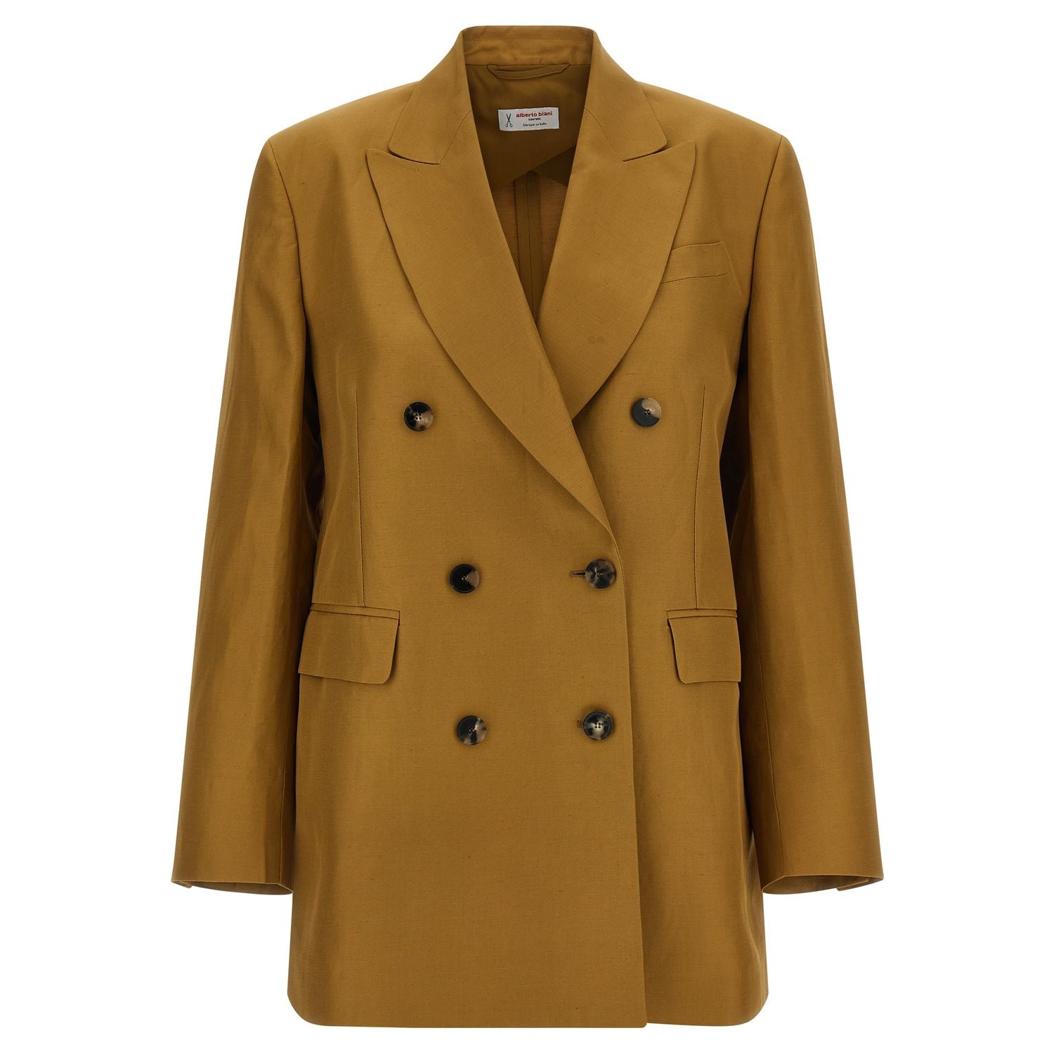 Alberto Biani Brown Viscose Blazer