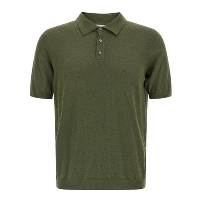 Roberto Collina Bicolor Cotton Polo Shirt
