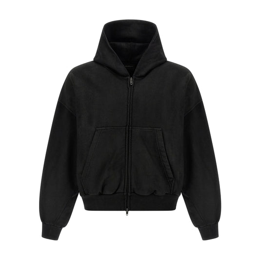 Balenciaga Black Cotton Sweatshirt