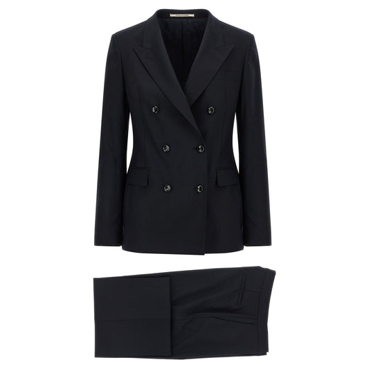 Tagliatore Blue Virgin Wool Two-Piece Suit
