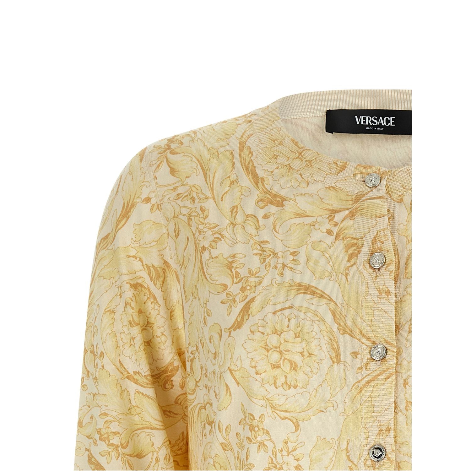 Versace Bicolor Silk Cardigan