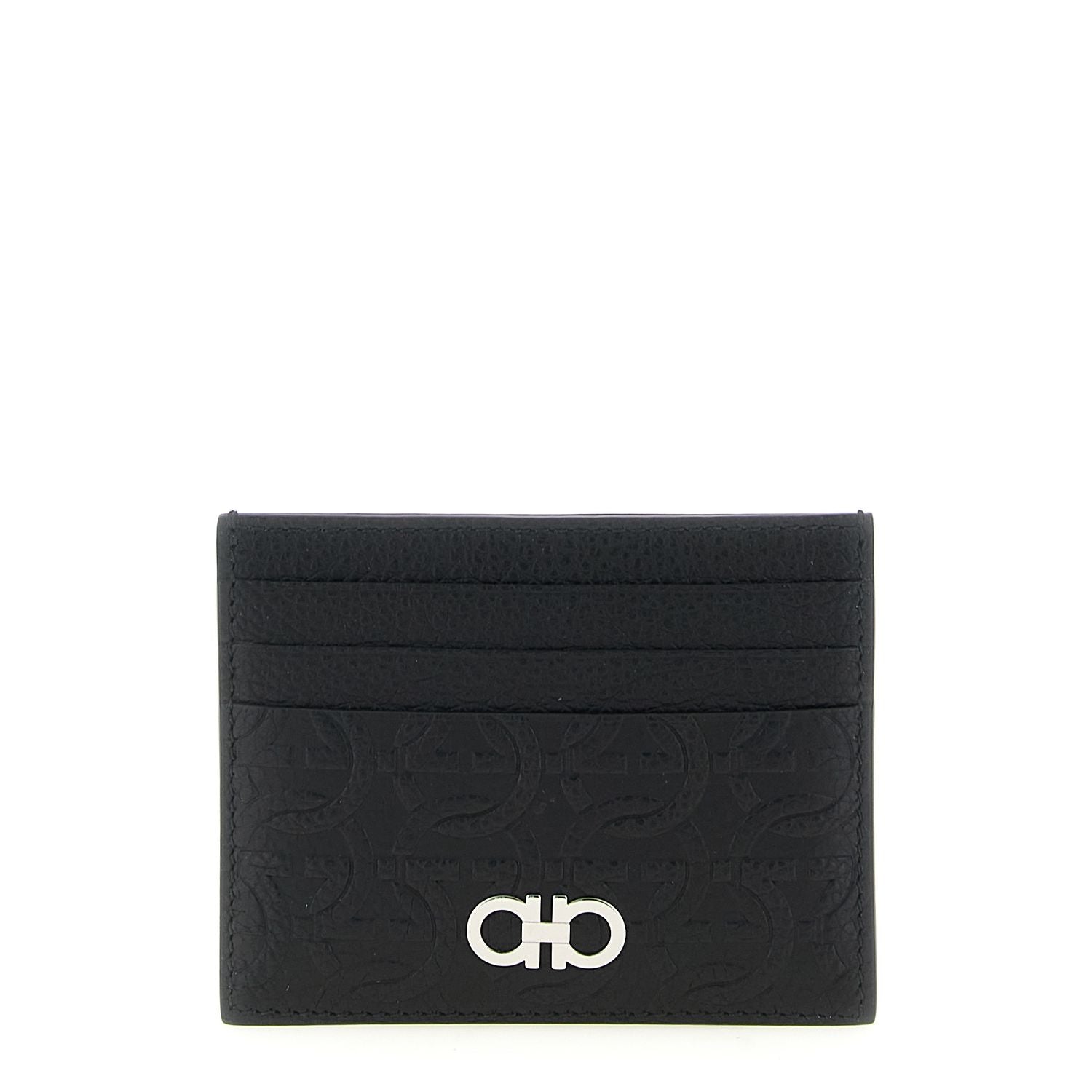 Ferragamo Black Calfskin Cardholder