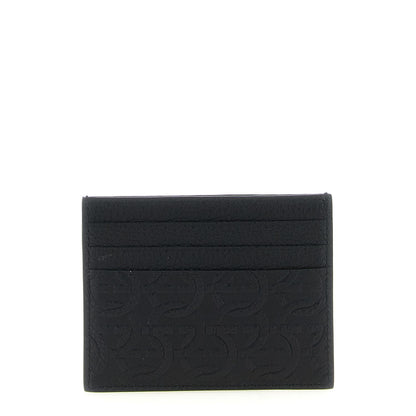 Ferragamo Black Calfskin Cardholder