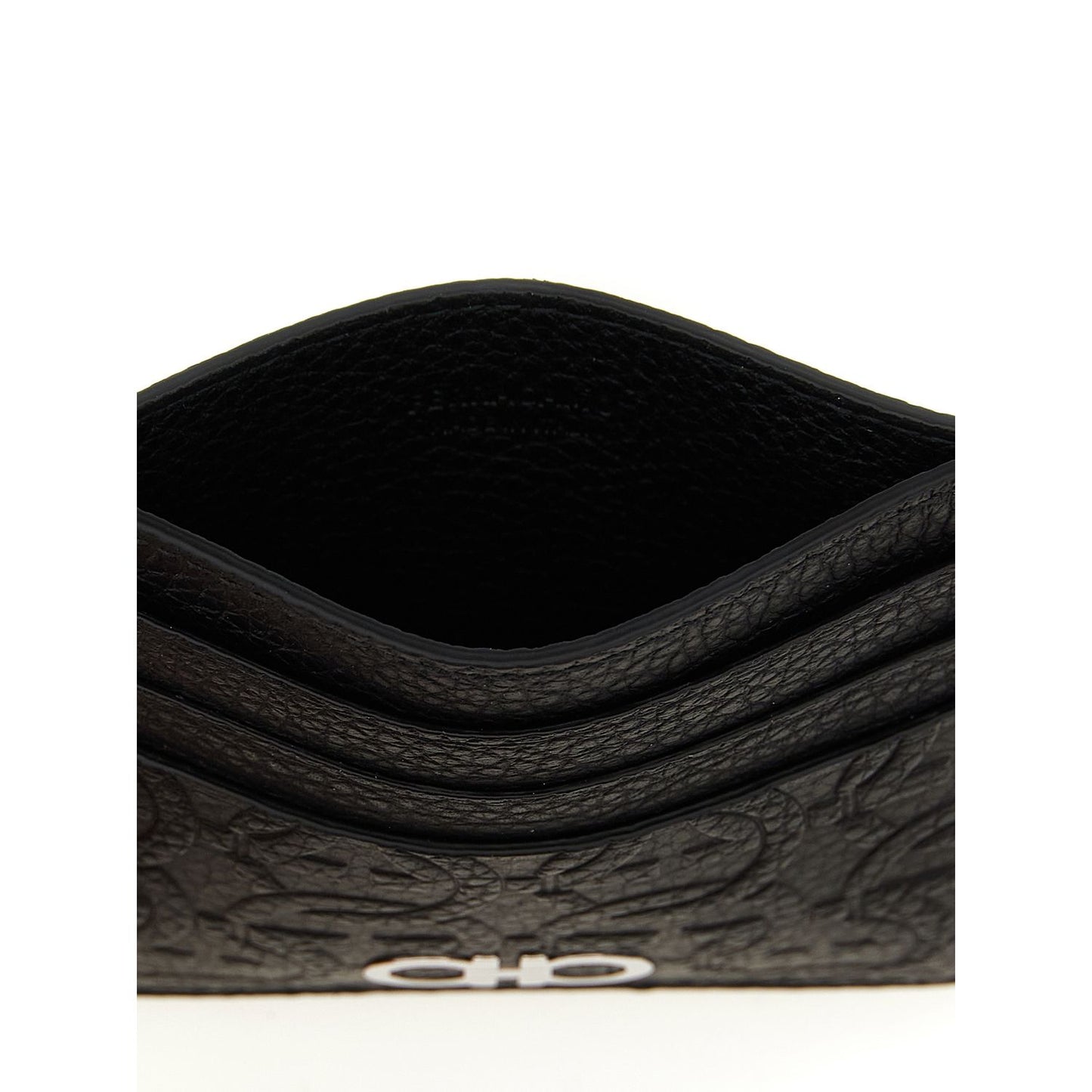 Ferragamo Black Calfskin Cardholder