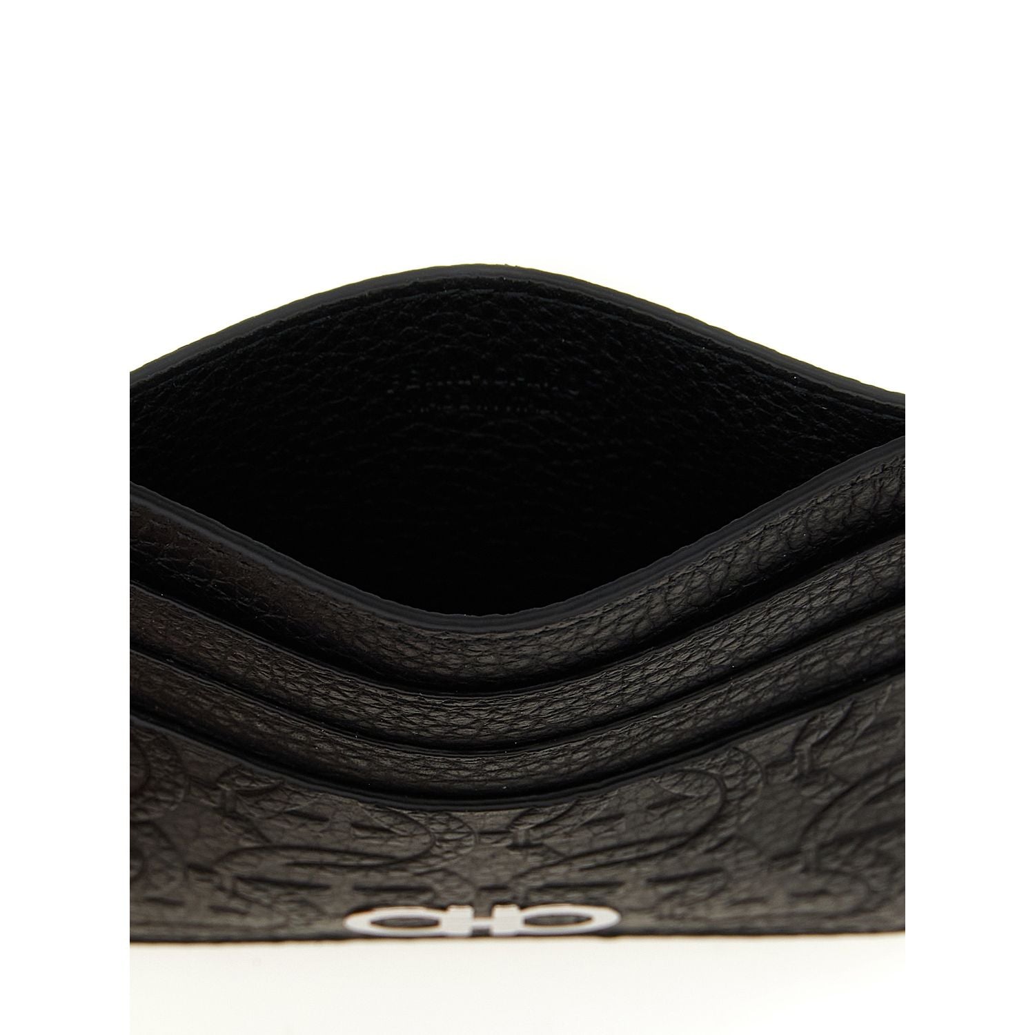 Ferragamo Black Calfskin Cardholder