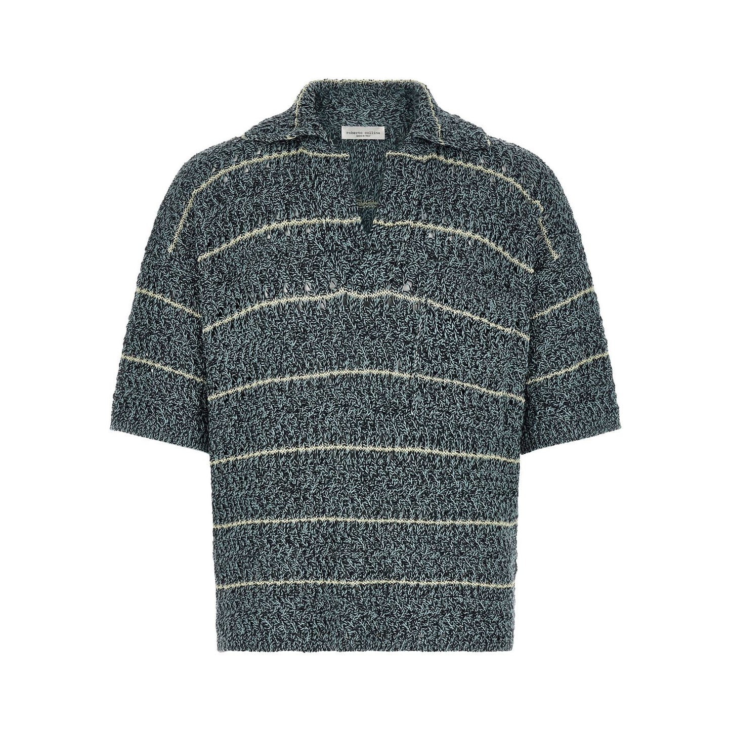 Roberto Collina Multicolor Cotton Polo Shirt