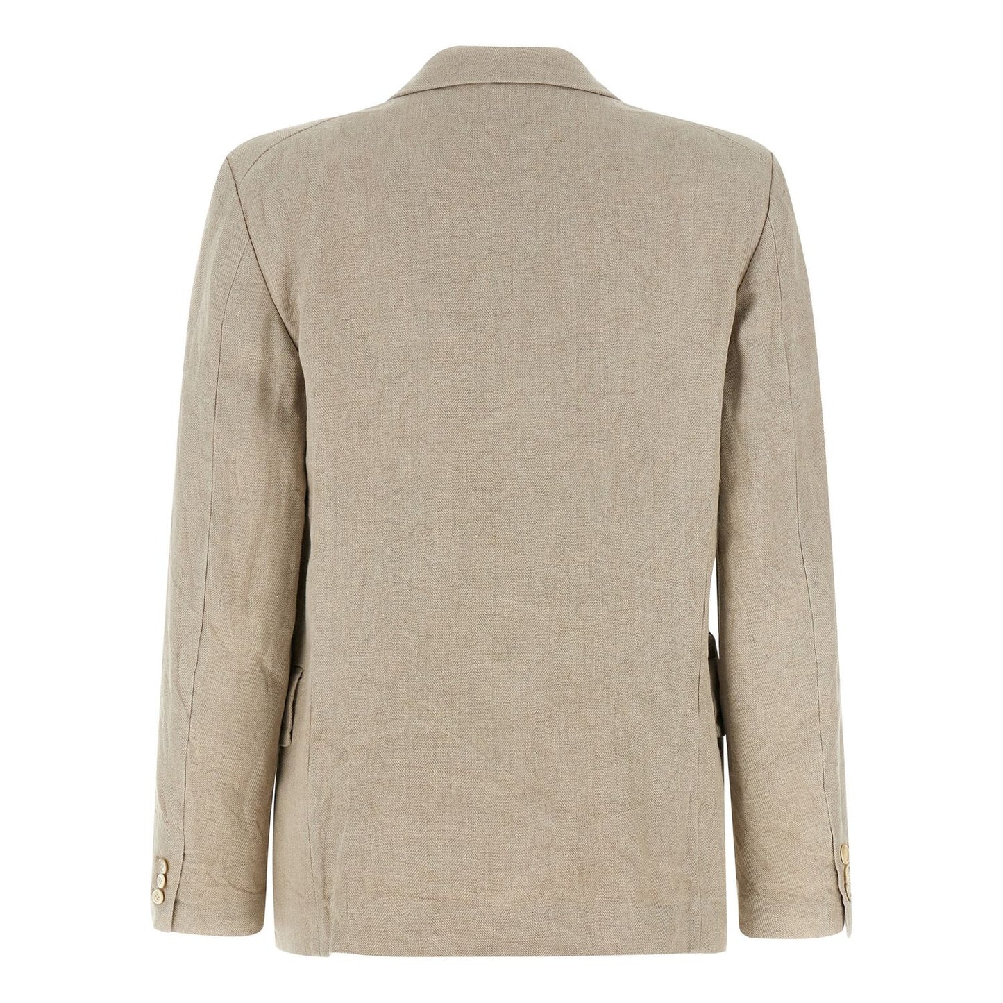 Comme Des Garçons Beige Linen Blazer