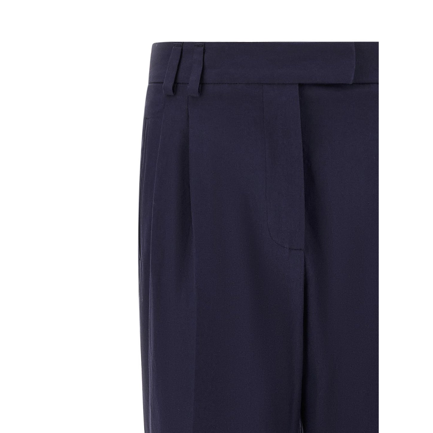 Alberto Biani Blue Cotton Pants