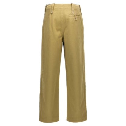 Burberry Beige Cotton Casual Pants