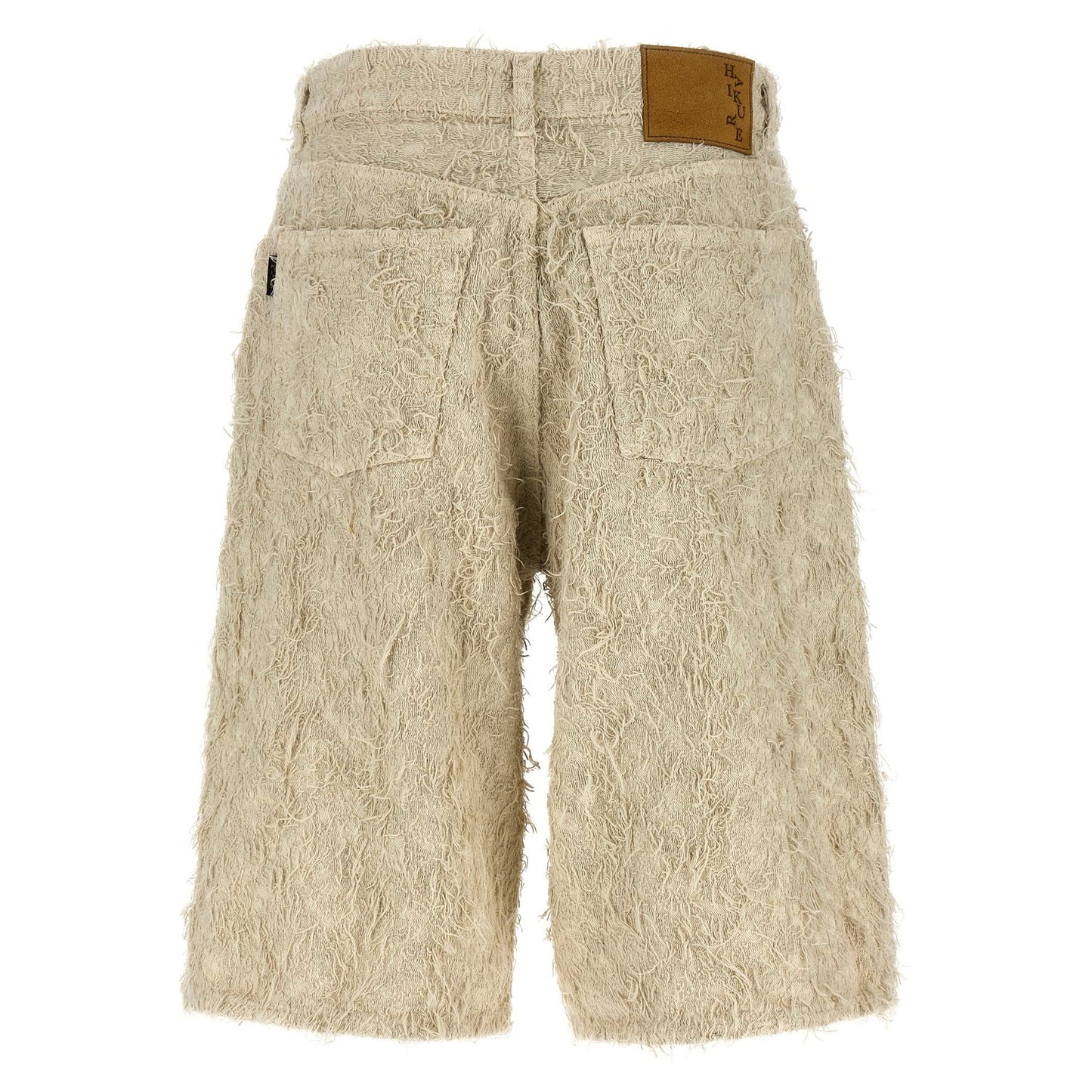 Haikure Beige Cotton Bermuda Shorts
