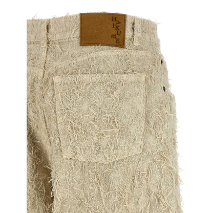 Haikure Beige Cotton Bermuda Shorts