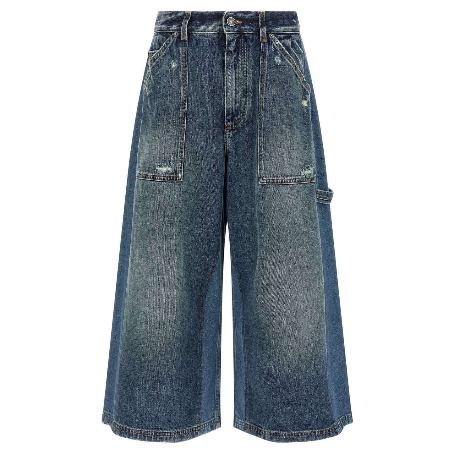 Dolce & Gabbana Blue Cotton Bermuda Shorts