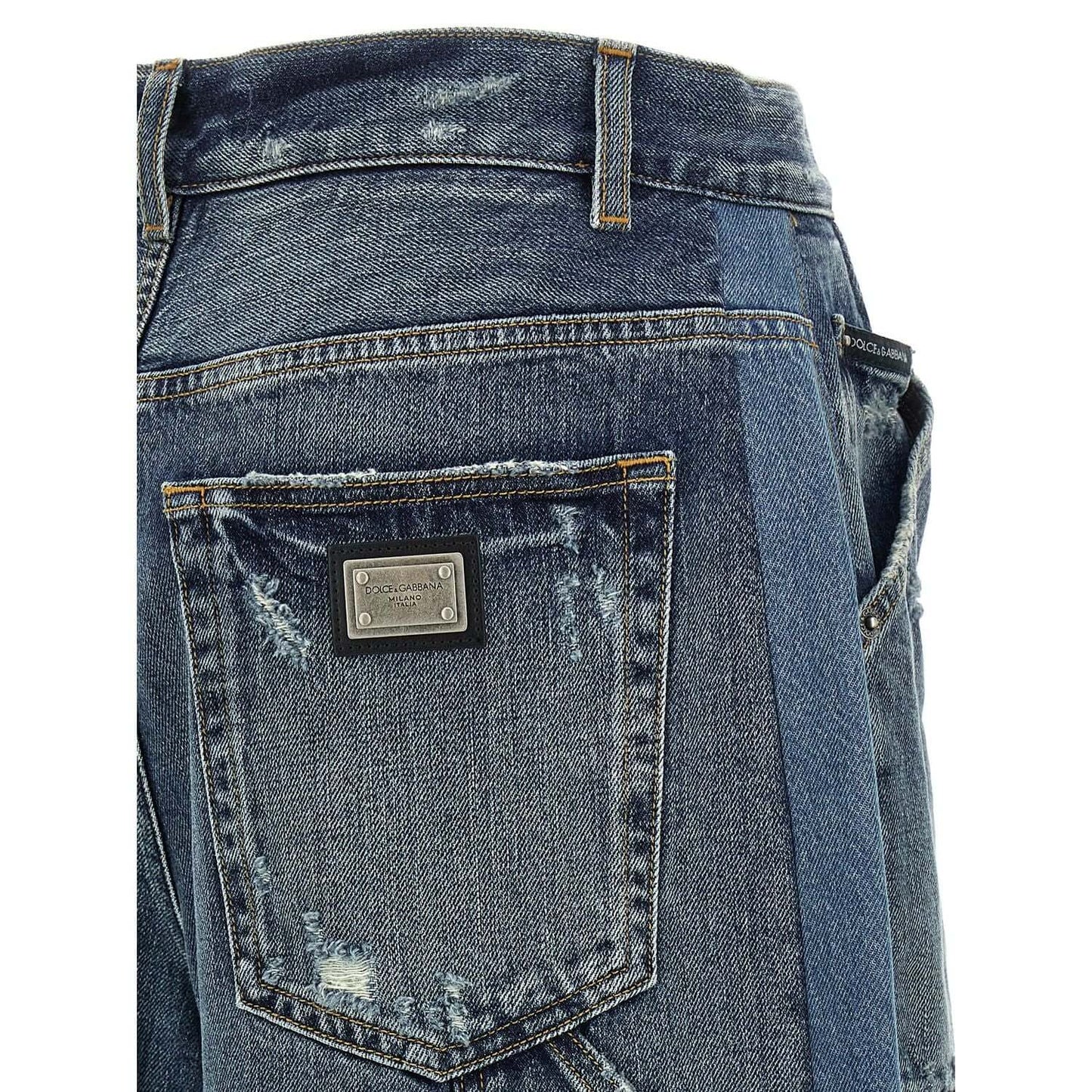 Dolce & Gabbana Blue Cotton Bermuda Shorts
