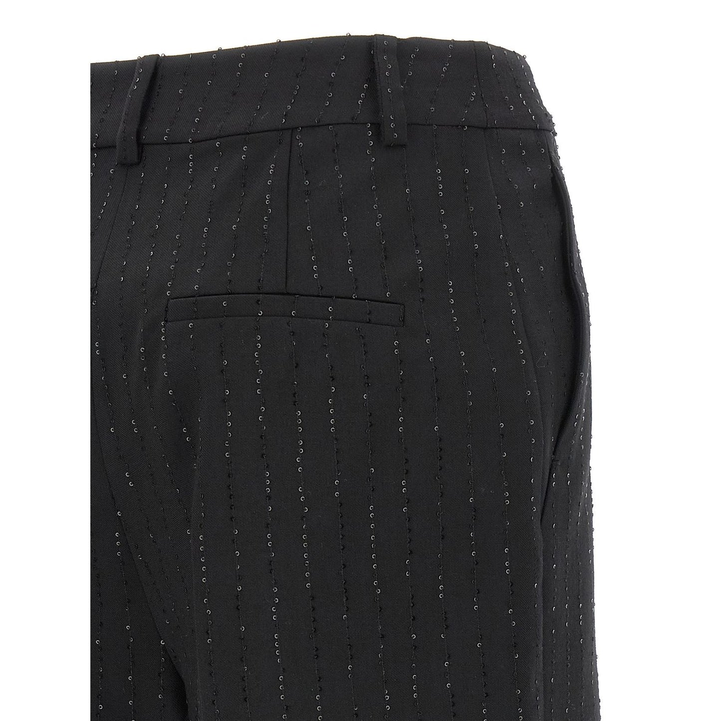 Max Mara Black Virgin Wool Bermuda Shorts