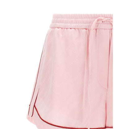 Off-White Multicolor Viscose Bermuda Shorts