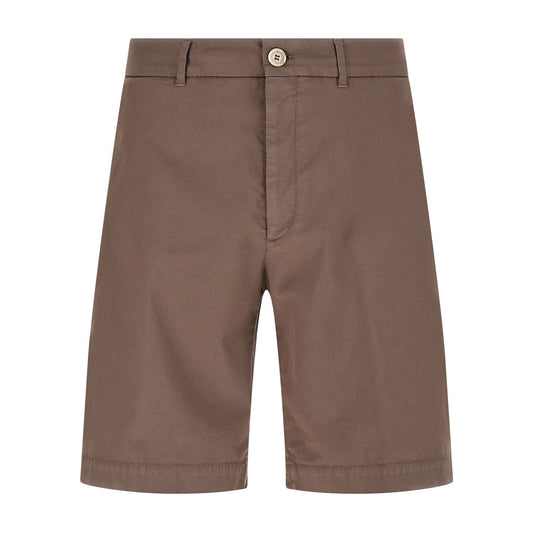 Brunello Cucinelli Brown Cotton Bermuda Shorts