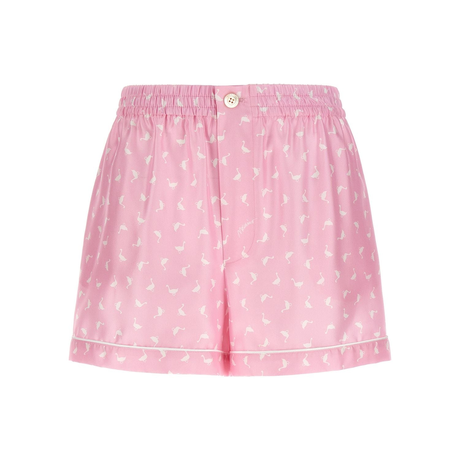 Moschino Multicolor Silk Bermuda Shorts