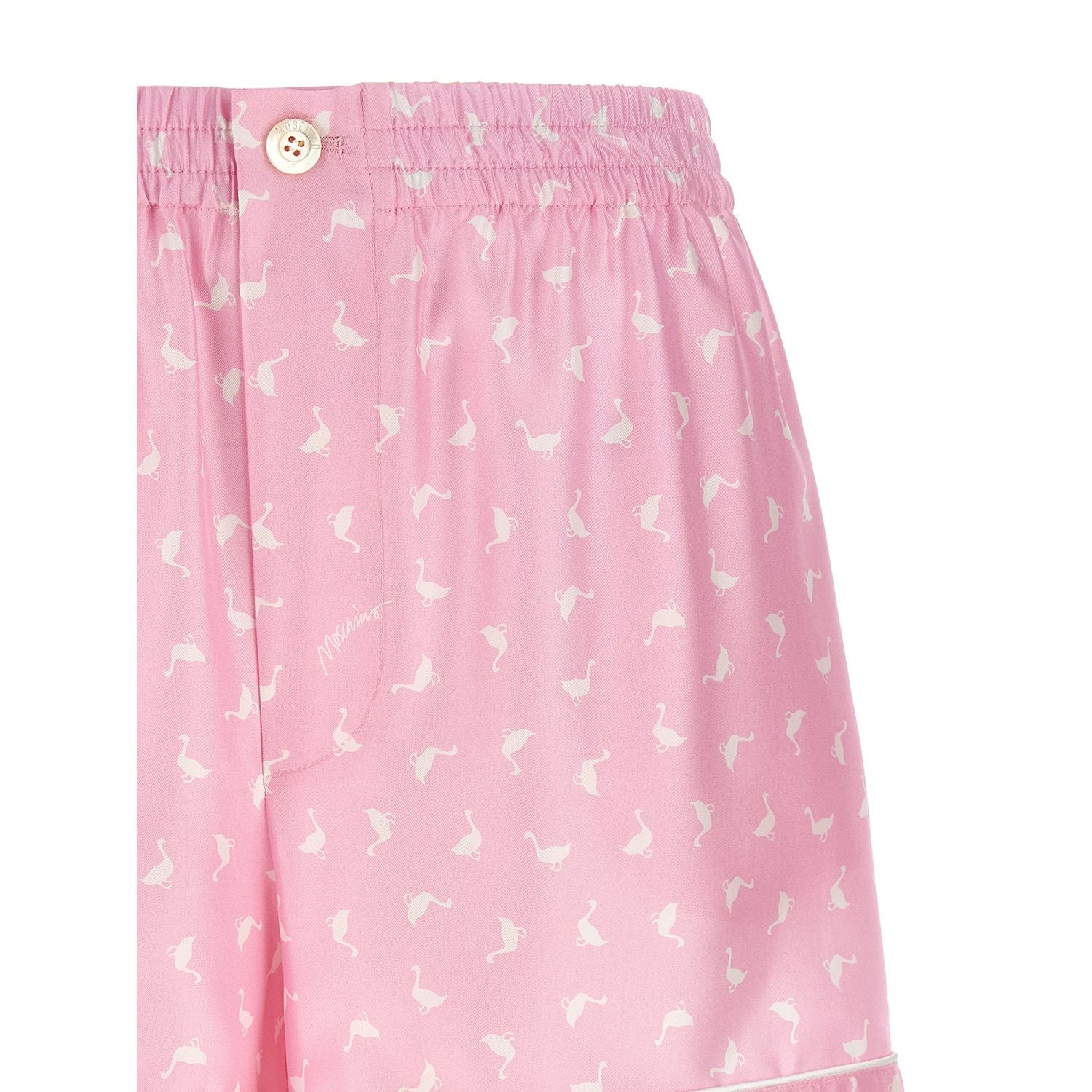 Moschino Multicolor Silk Bermuda Shorts