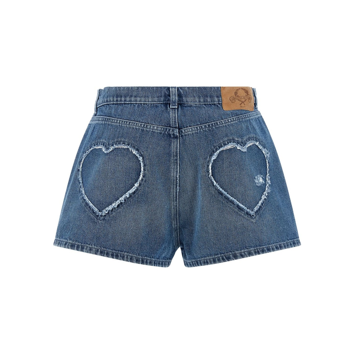 Moschino Blue Cotton Bermuda Shorts