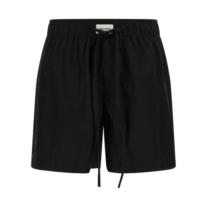 Entire Studios Black Cotton Bermuda Shorts