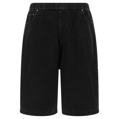 Entire Studios Black Cotton Bermuda Shorts