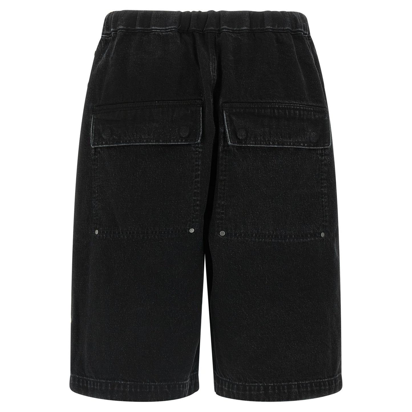 Entire Studios Black Cotton Bermuda Shorts