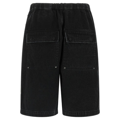 Entire Studios Black Cotton Bermuda Shorts